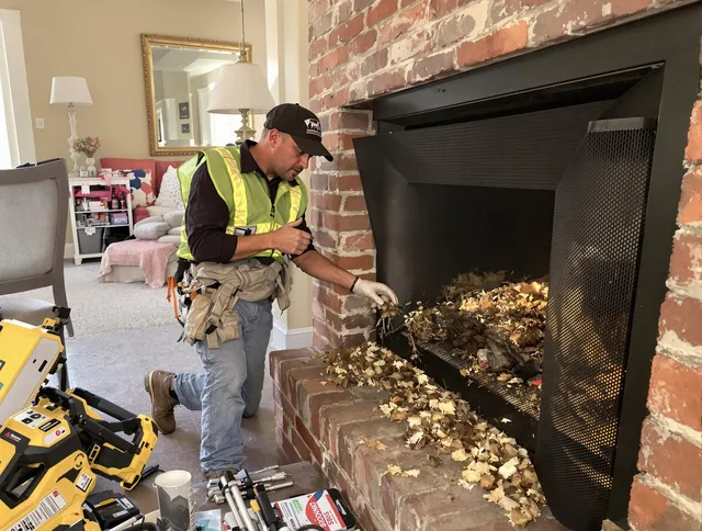 Safe screening installation by Monroe Chimney Sweep in Monroe, NC