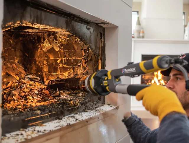 Professional chimney cleaning by Monroe Chimney Sweep in Monroe, NC