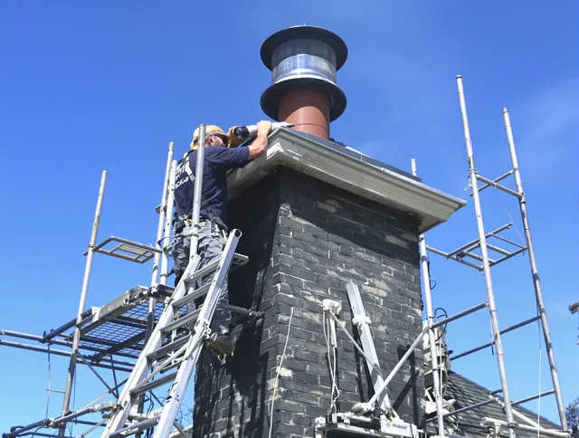 Sturdy chimney crown finished by Monroe Chimney Sweep in Monroe, NC