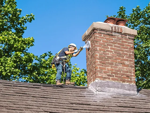Monroe Chimney Sweep performing an inspection with advanced tools in Monroe, NC