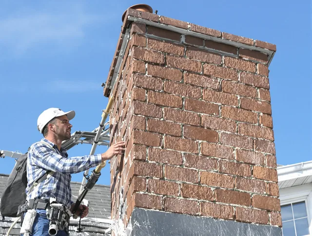 Brickwork for a chimney rebuild by Monroe Chimney Sweep in Monroe, NC