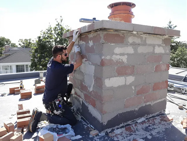 Advanced chimney repair process by Monroe Chimney Sweep in Monroe, NC