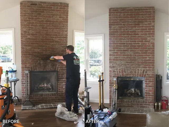 Finished chimney sweeping service by Monroe Chimney Sweep in Monroe, NC