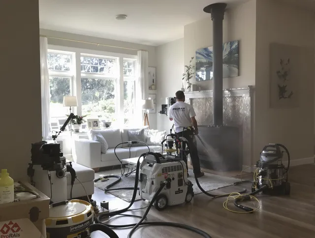 Soot removal service by Monroe Chimney Sweep for a fireplace in Monroe, NC